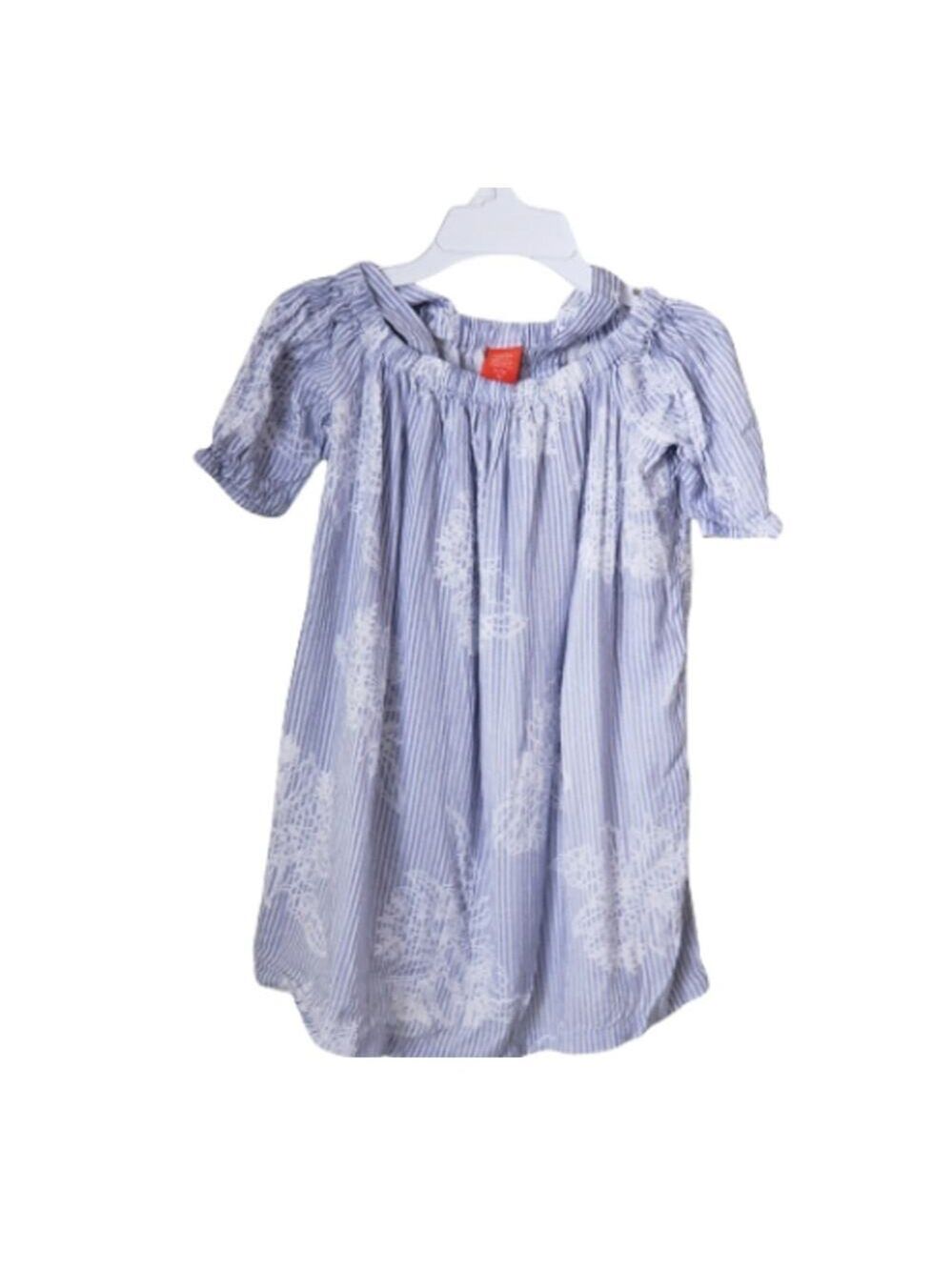 2 FOR $5 Sale Joe Fresh   Blue/White Striped  Floral Dress Size 6